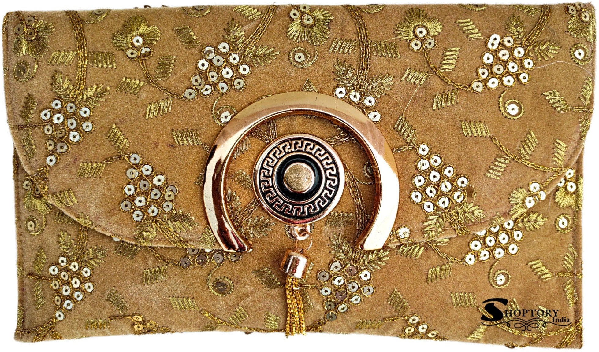Gold Colored Japanese Kimono Silk Clutch Bag for Evening | Designer Clutch  Purse | AnninaDesigns