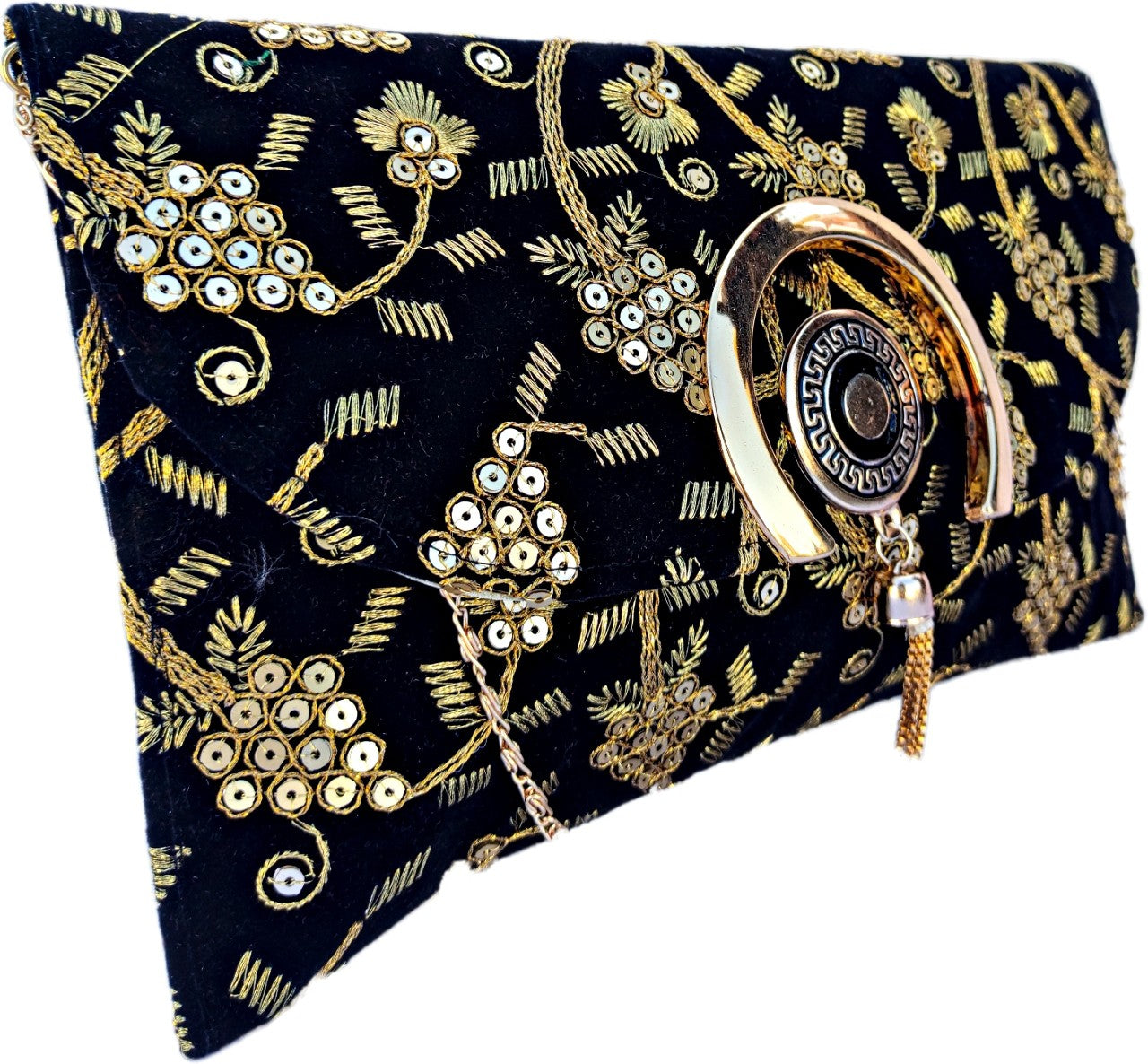 Women's Sling Clutch Traditional  Embroidered Wedding Bag    Jaipuri Rajasthani - Ritzie