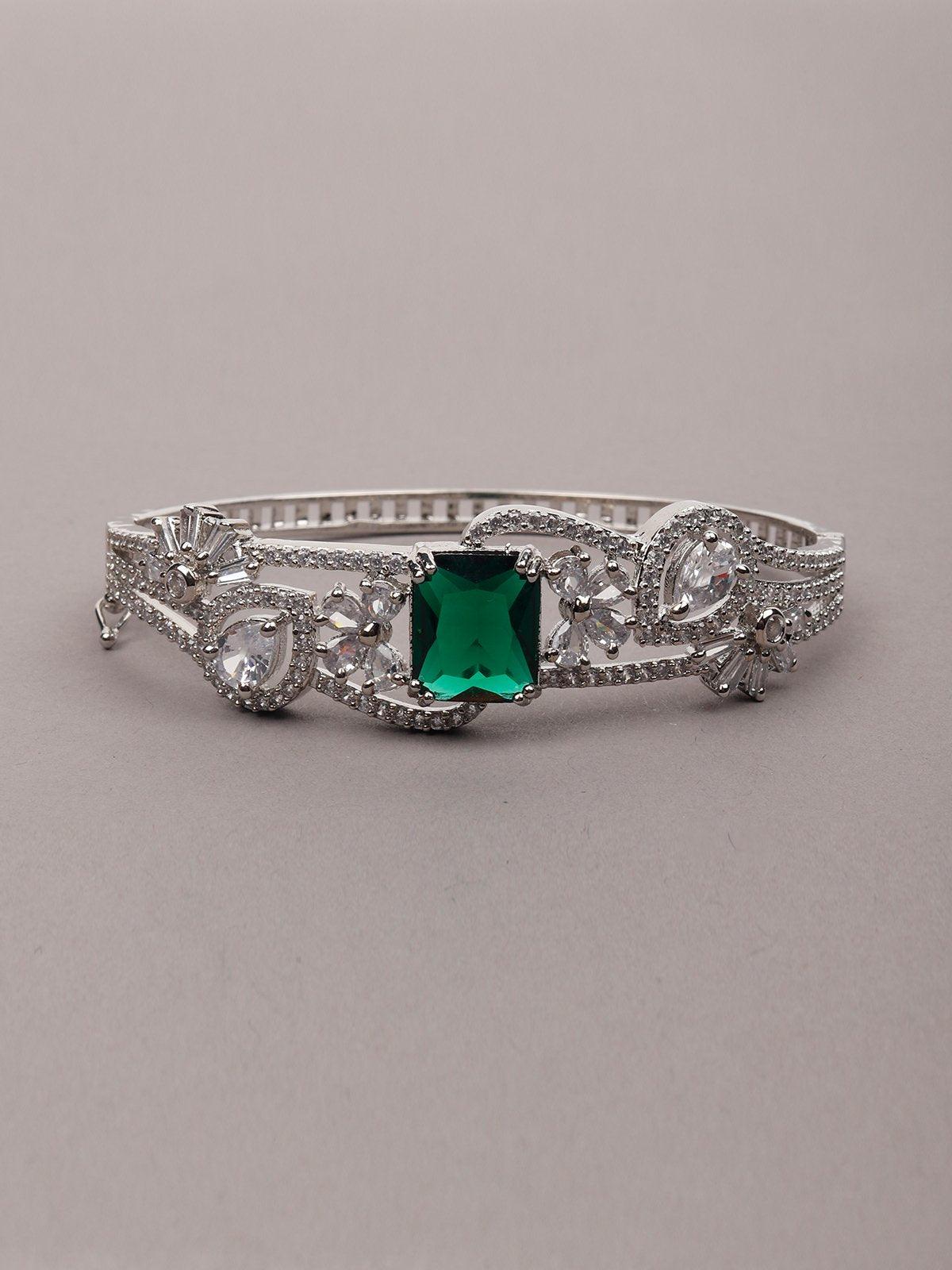 Women's Sparkling Emerald Bracelet - Odette