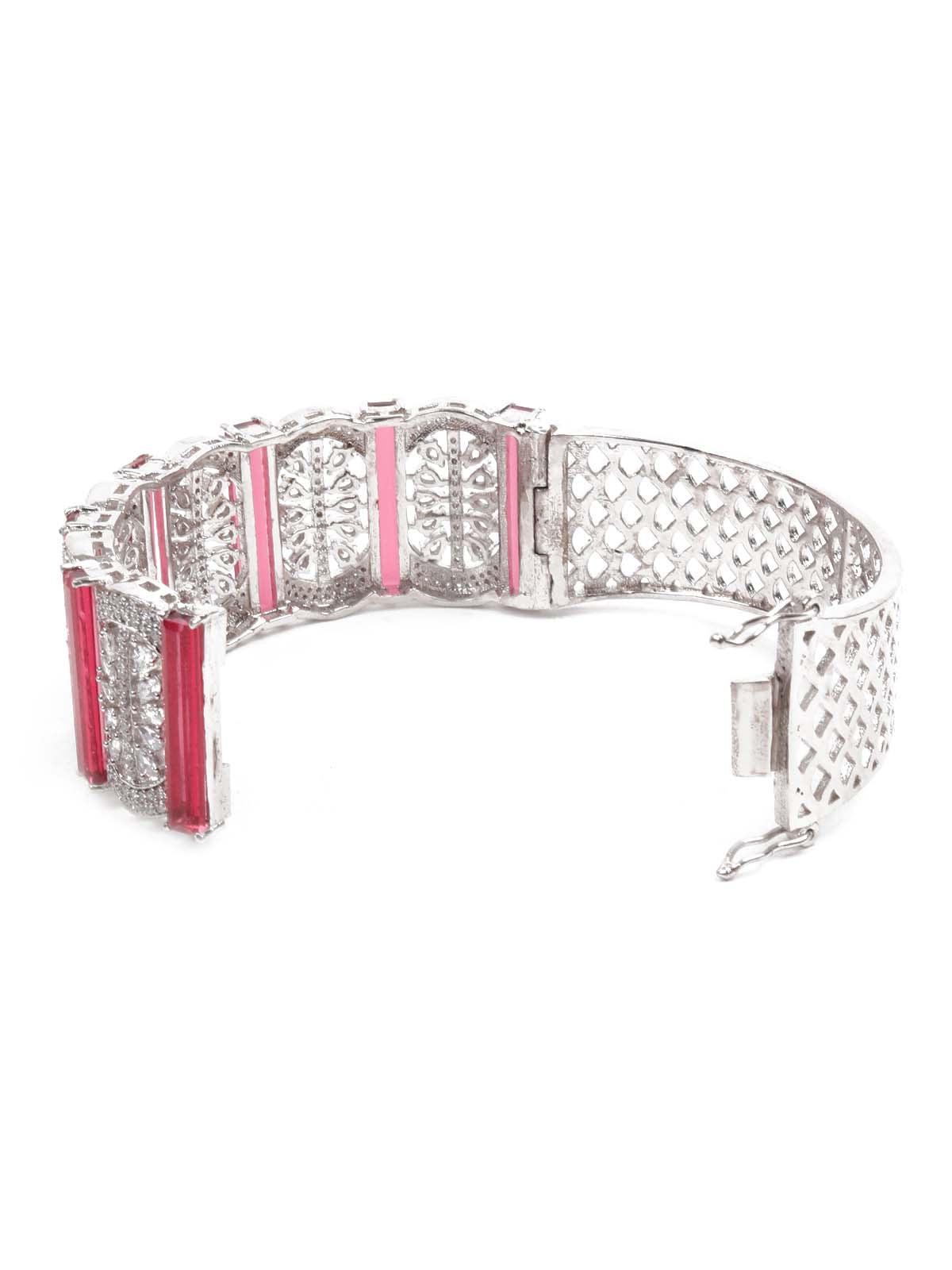 Women's Sparkling German Rhodium Embellished Bracelet - Odette
