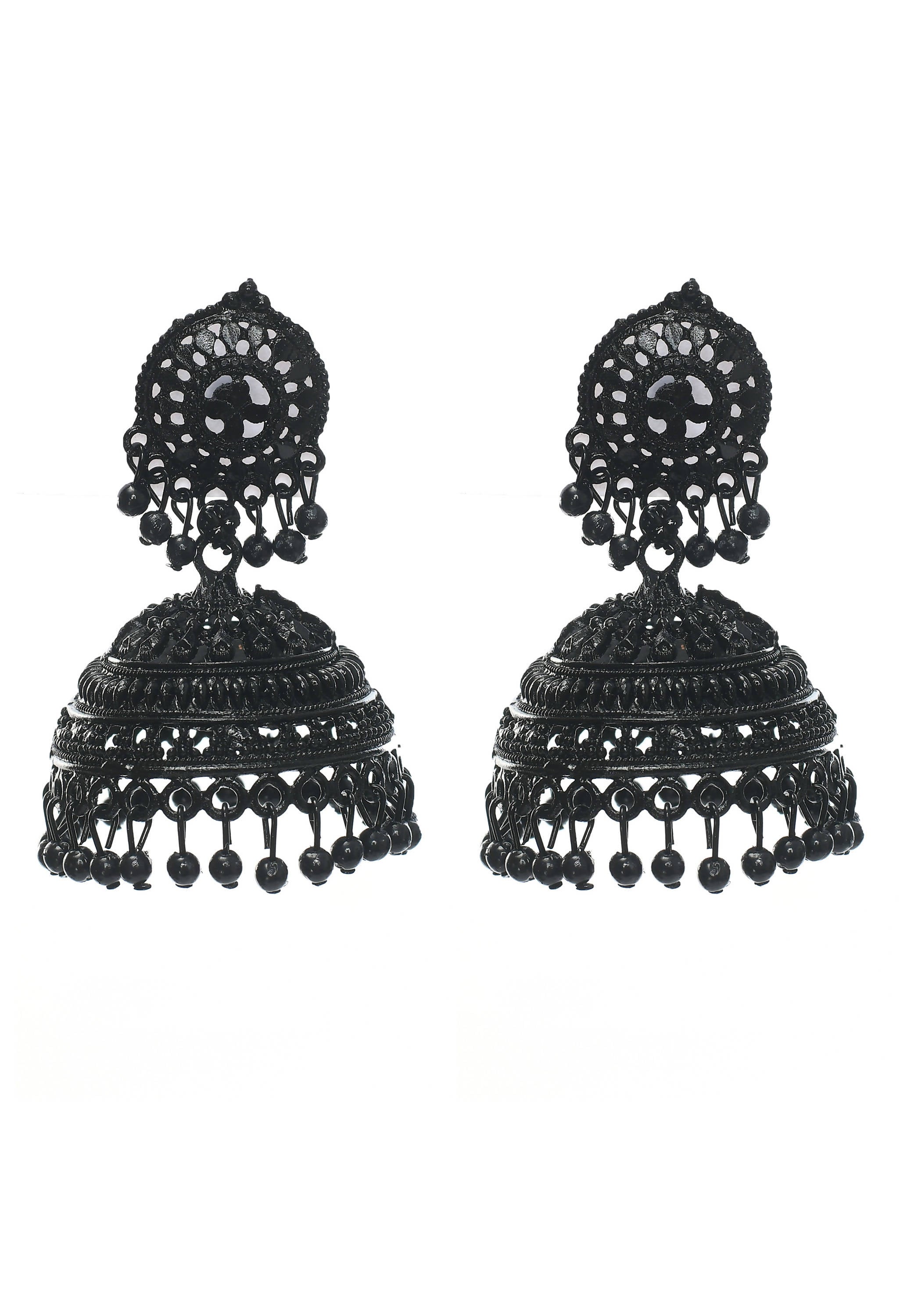 Latest design Black color Earrings - Johar Kamal