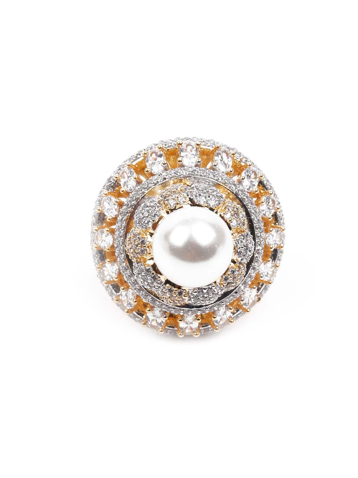Women's Stunning Gold And Diamond Ring - Odette
