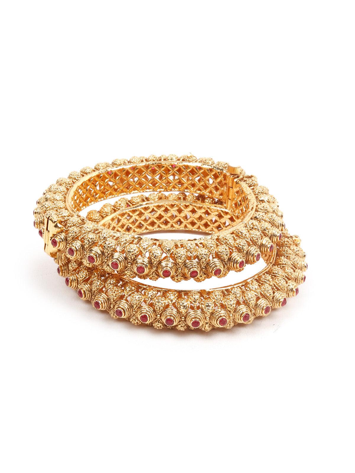 Women's Stunning Gold Ethnic Bracelet - Odette