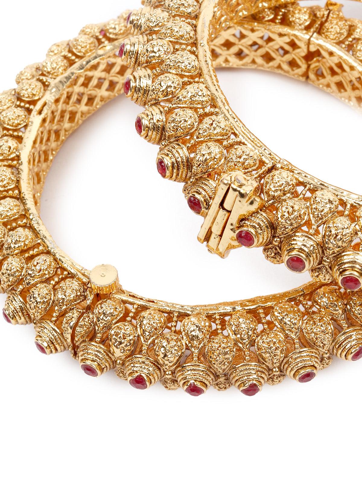 Women's Stunning Gold Ethnic Bracelet - Odette