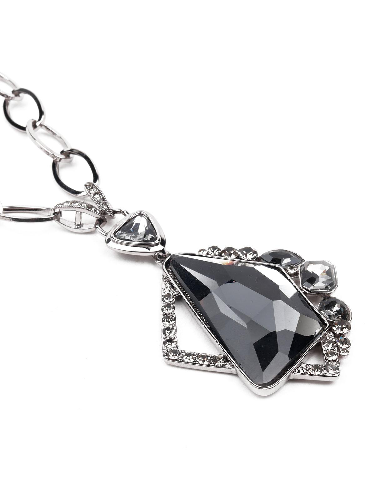 Women's Stunning Silver Locket Necklace - Odette