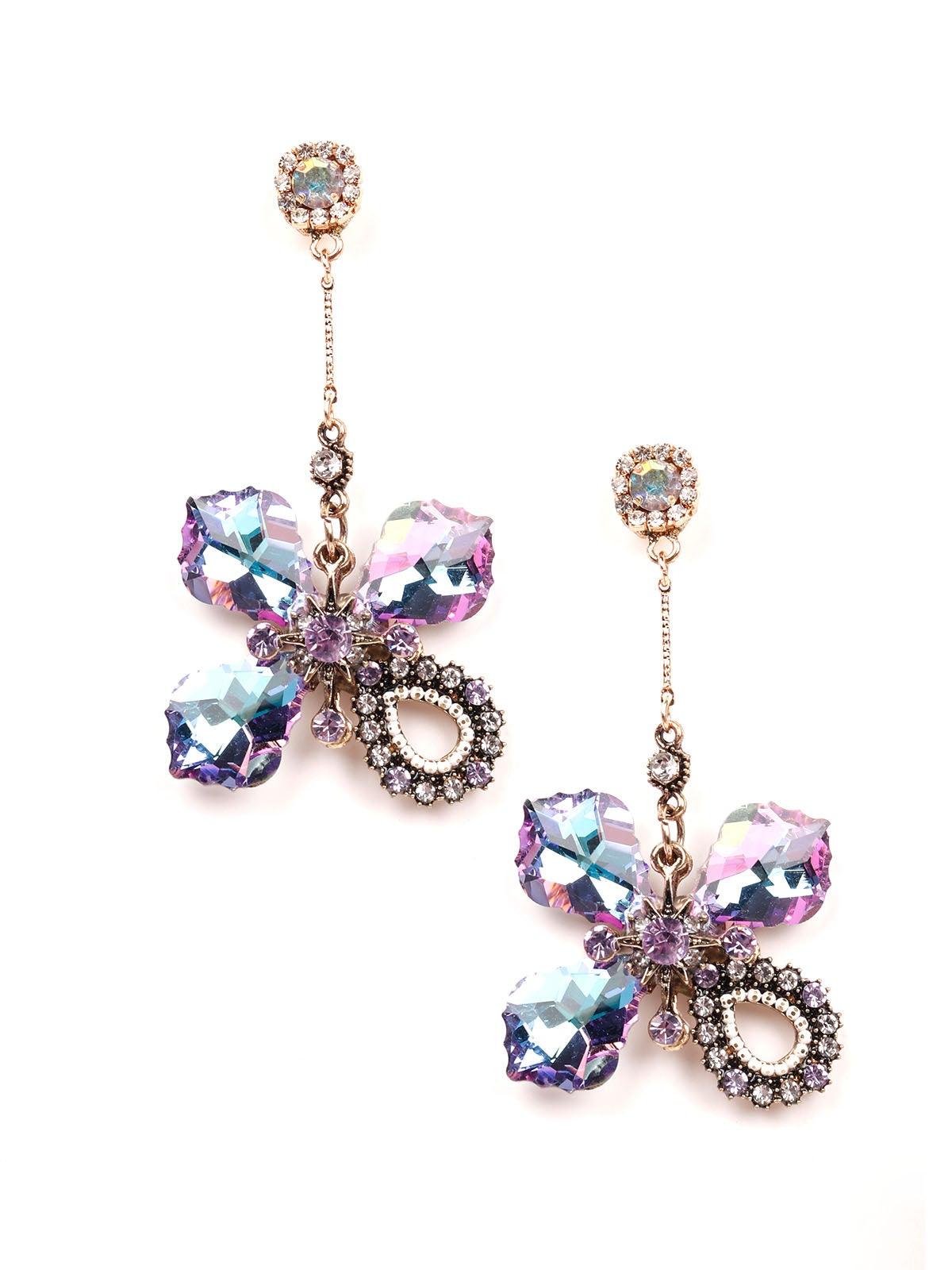 Women's Stunning Sparkling Crystal Earrings - Odette
