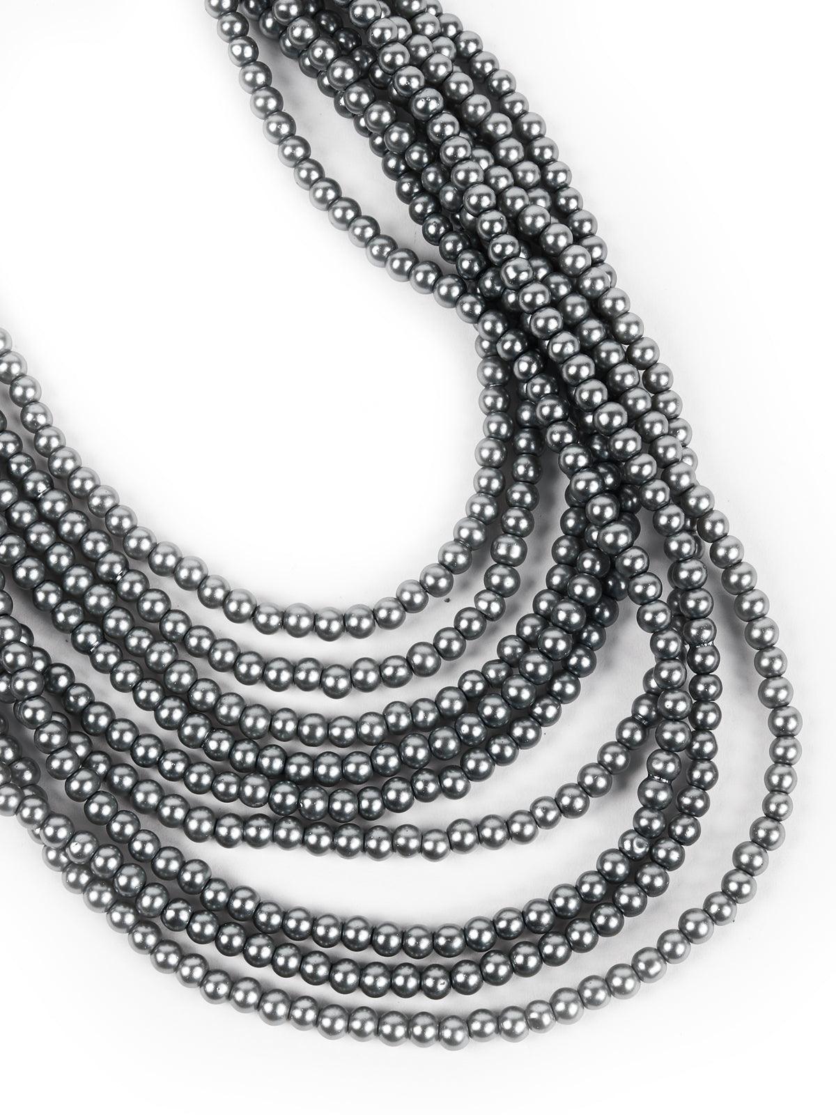 Women's Stylish Beaded Multi-Layered Necklace - Odette
