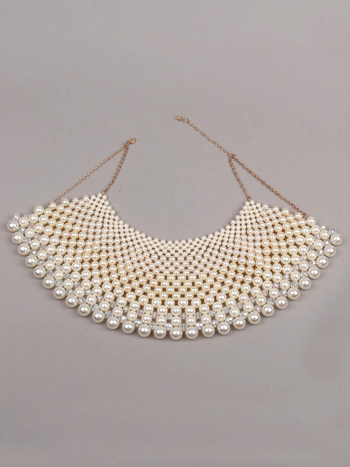 Women's Stylish Beads Collar Necklace - Odette