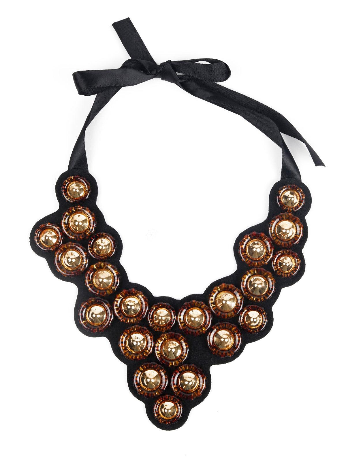 Women's Stylish Embellished Choker Necklace - Odette