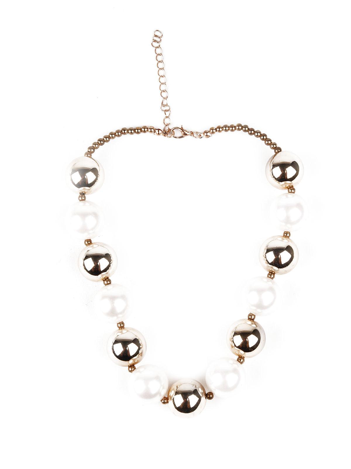 Women's Stylish Faux Pearls Choker Neckpiece - Odette
