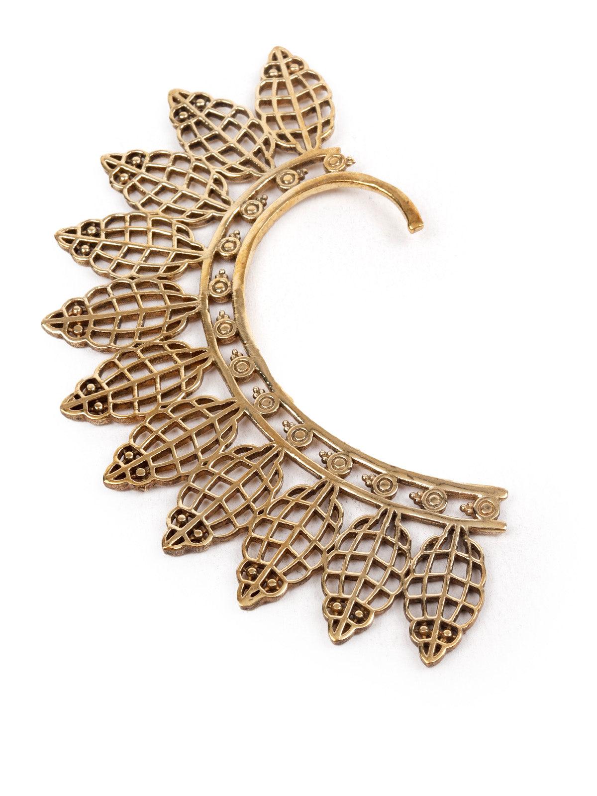 Women's Stylish Gold Ear Cuffs - Odette