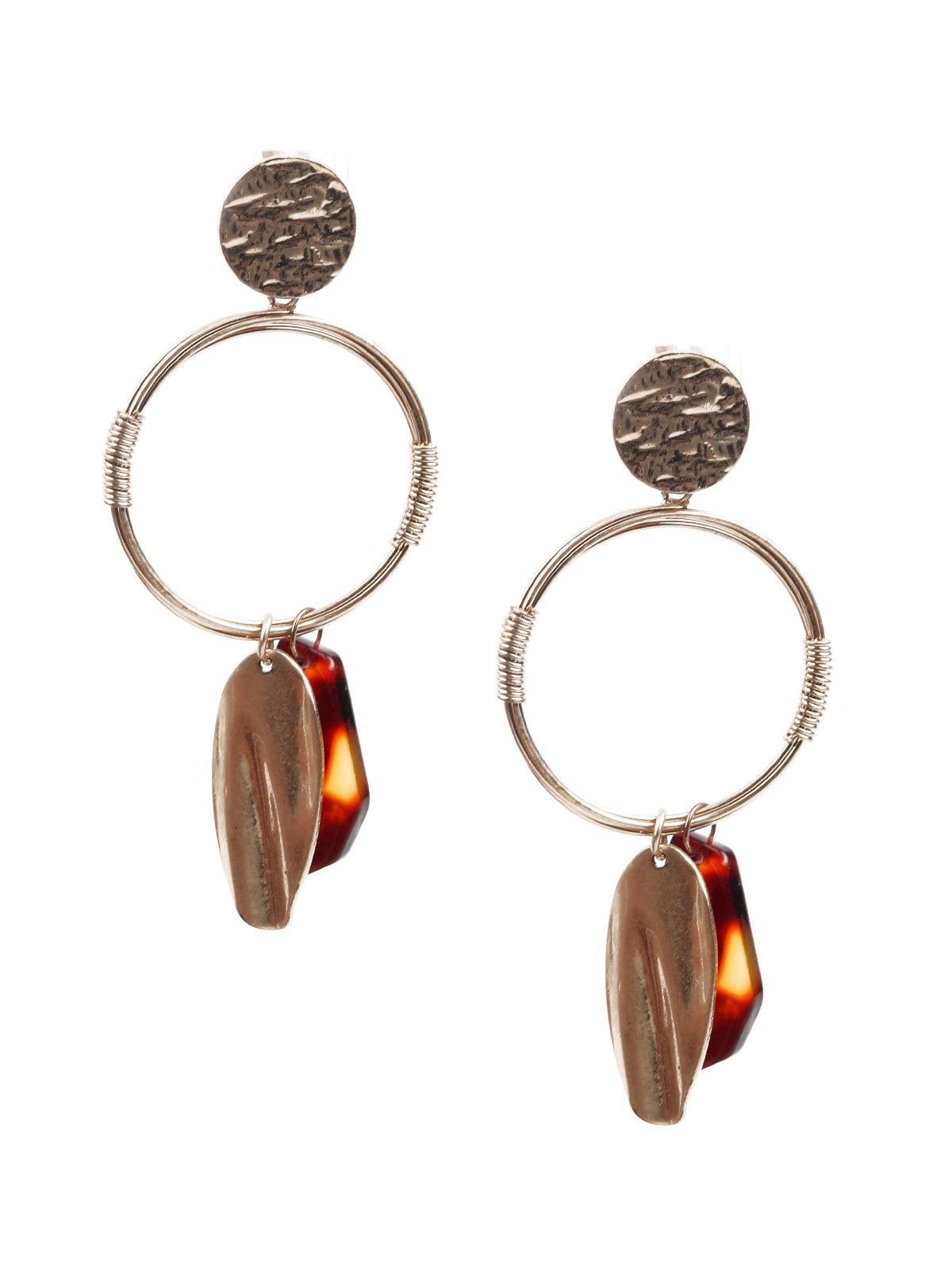 Women's Stylish Gold Hoop Earrings - Odette