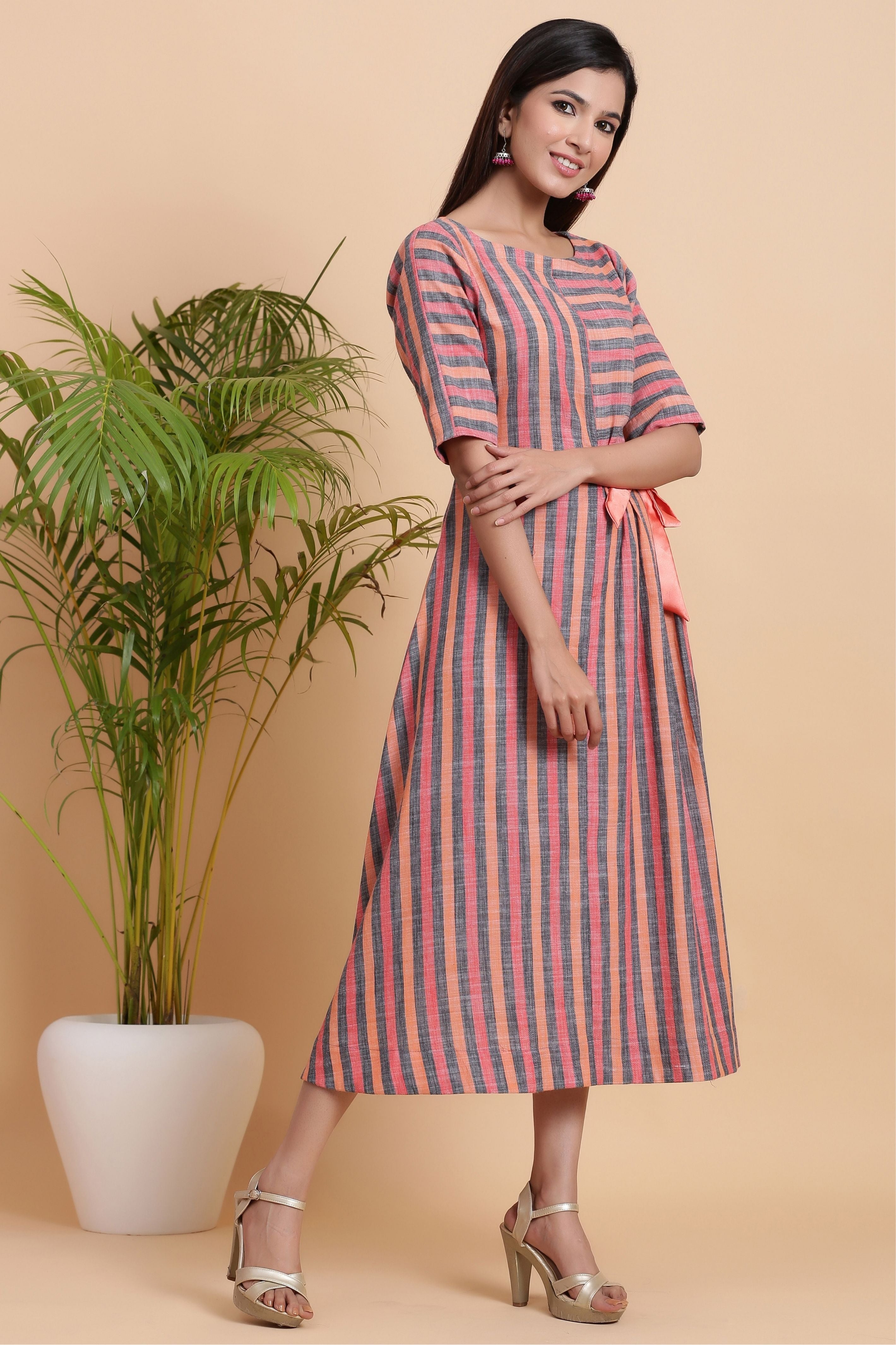 Women's New York Striped Dress - Gillori