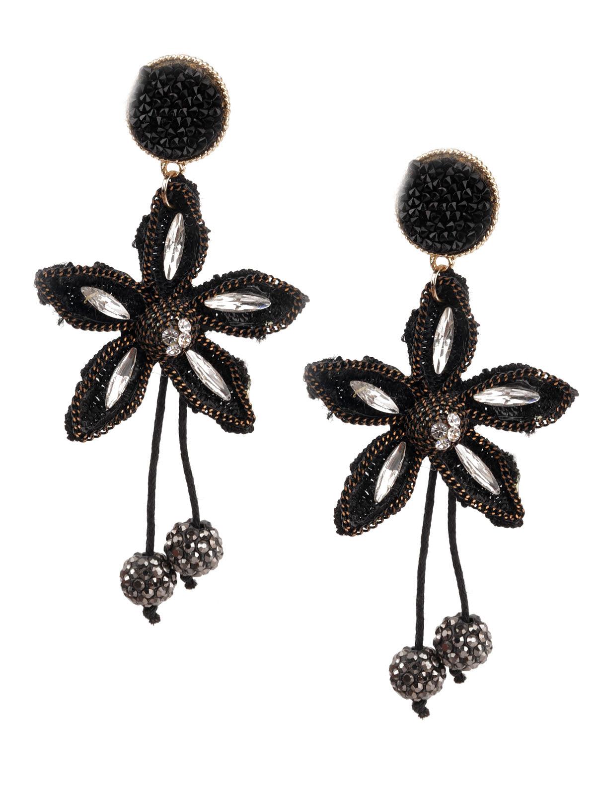 Women's Sunshine Black Dangle Earrings - Odette