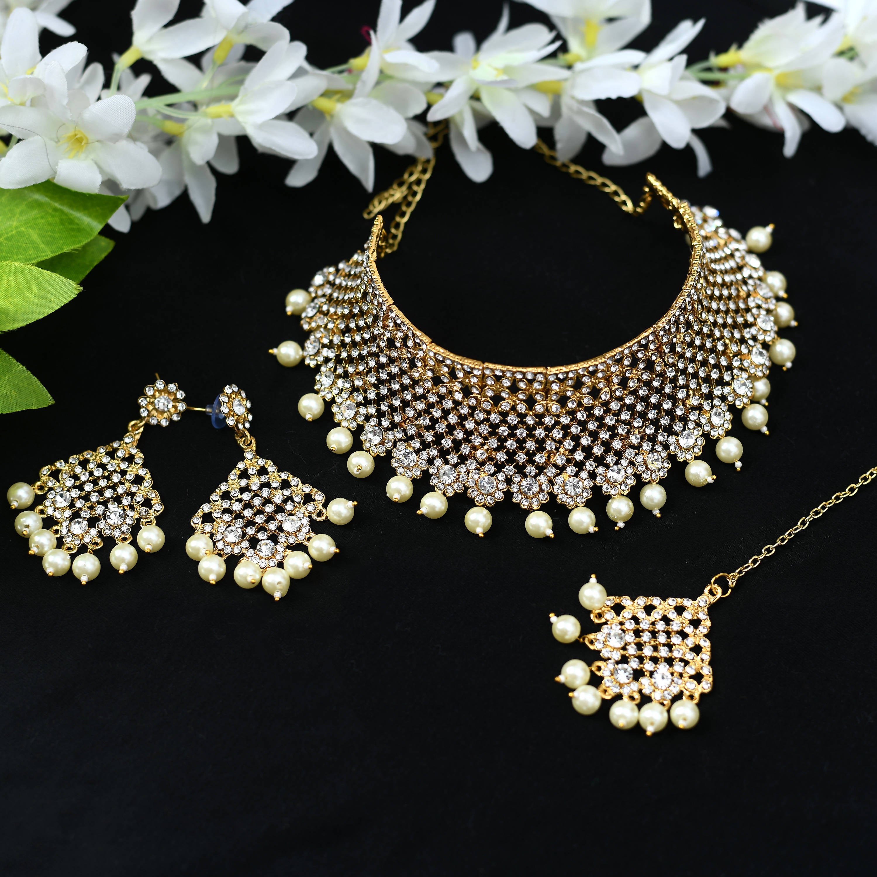 Johar Kamal Traditional Indian Design heavy Necklace Set Jkms_041
