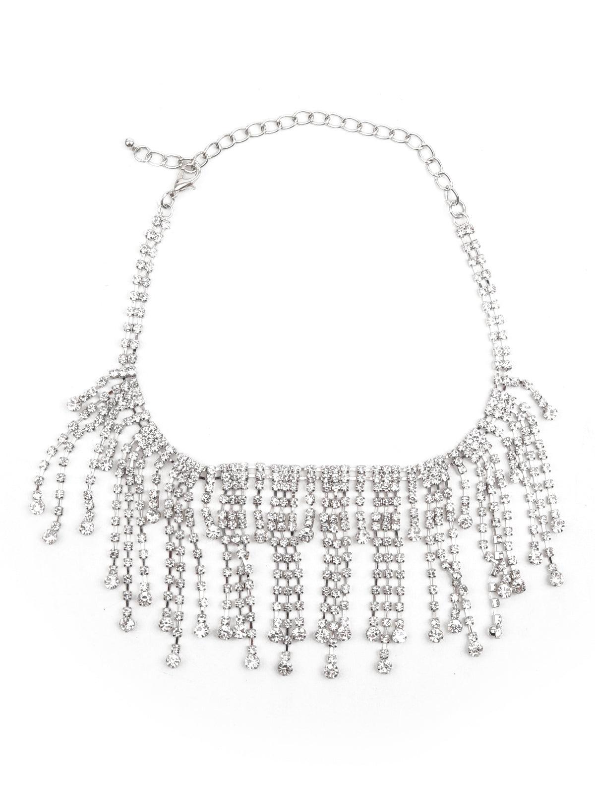 Women's Tasseled Choker Necklace - Odette