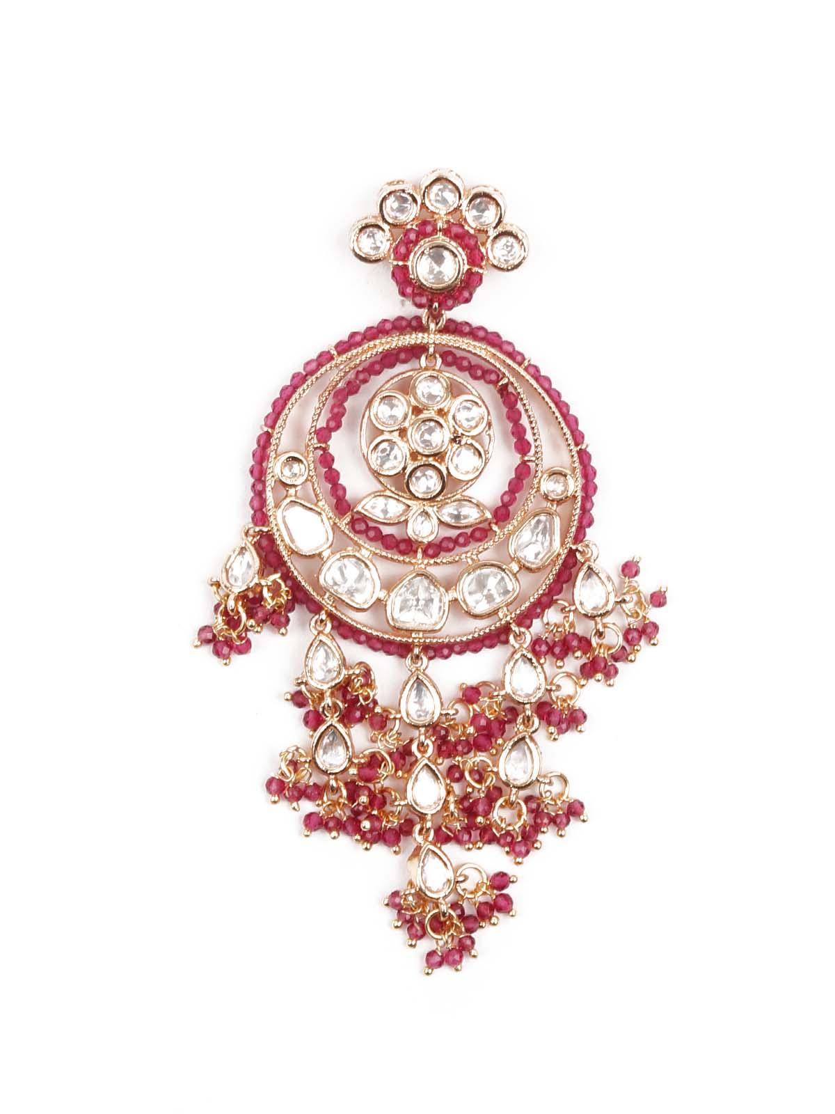 Women's The Royal Red And Gold Hoop With Florets - Odette