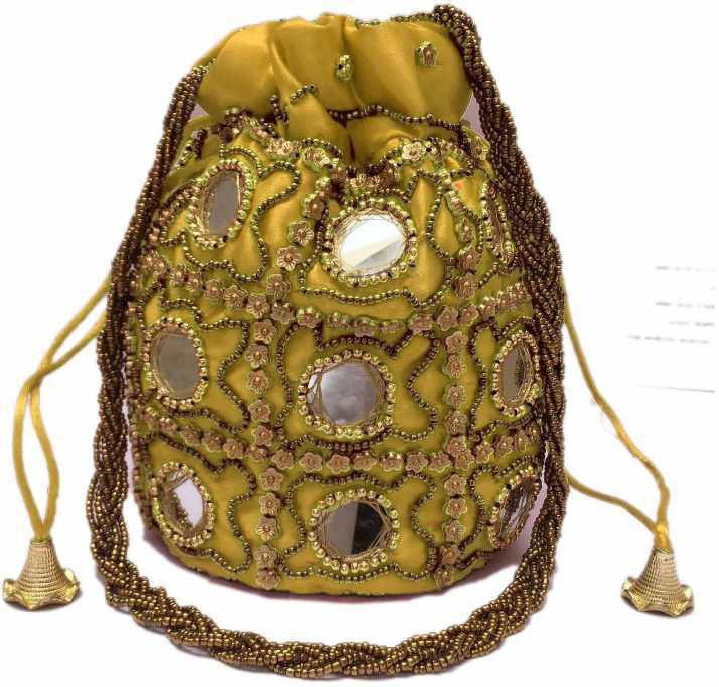 Women's Traditional Rajasthani Jaipuri Style Potali Purse For Party And Wedding - Ritzie