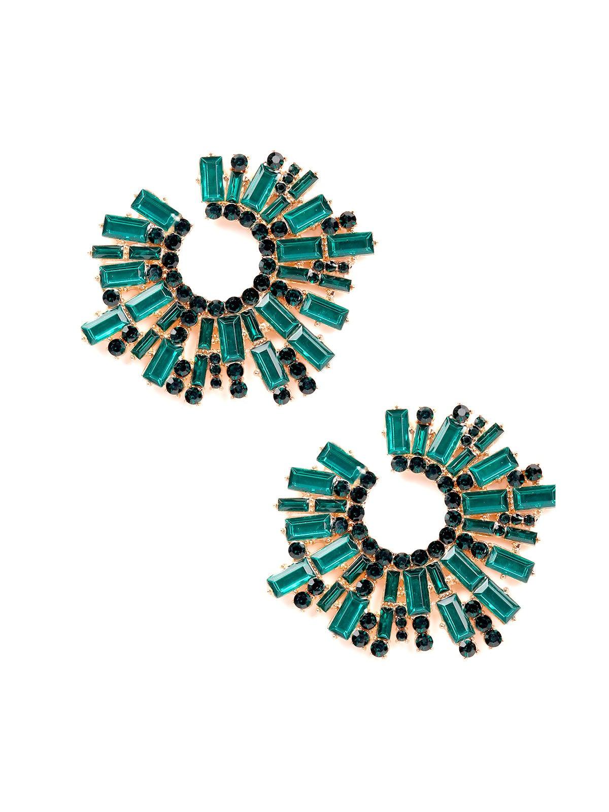 Women's Turquoise Blue Sunshine Statement Earrings - Odette