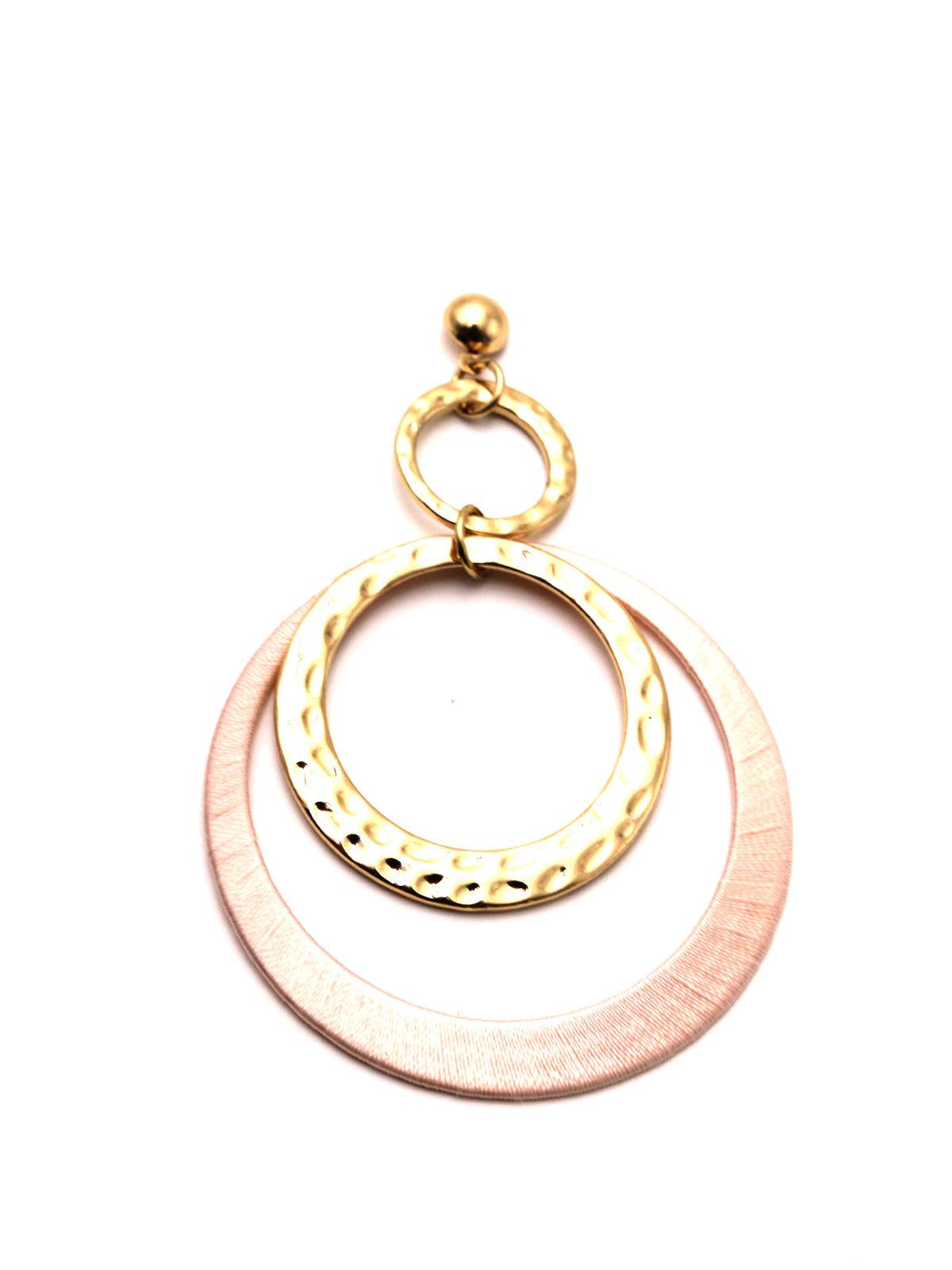 Women's Ultra-Modern Ring Dangle Earrings - Odette