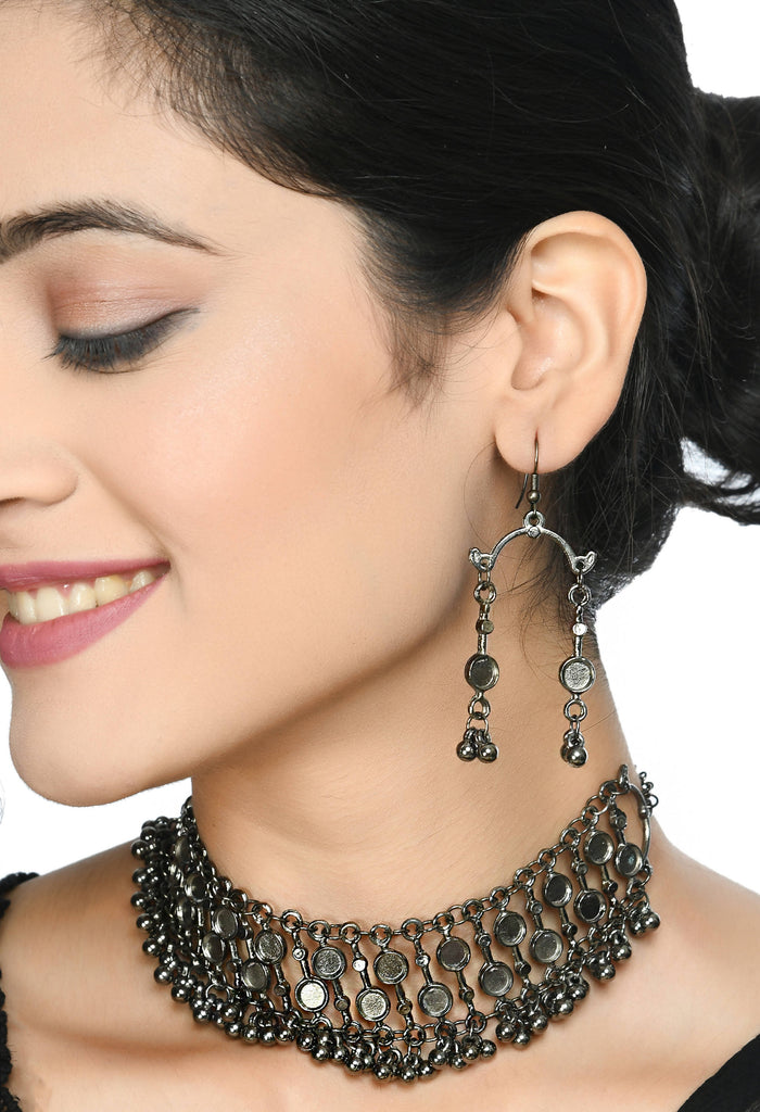 Trendia Necklace with Earrings & mirror D