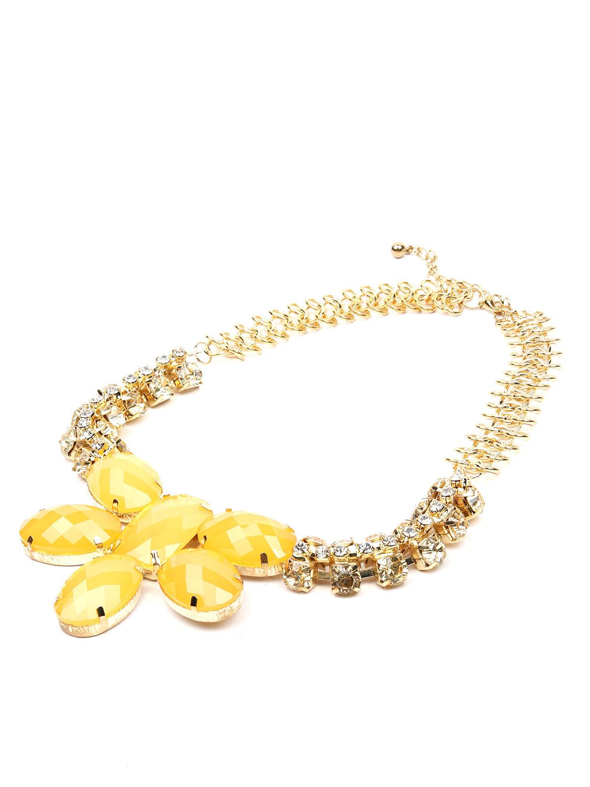 Women's Vibrant Yellow Stunning Necklace - Odette