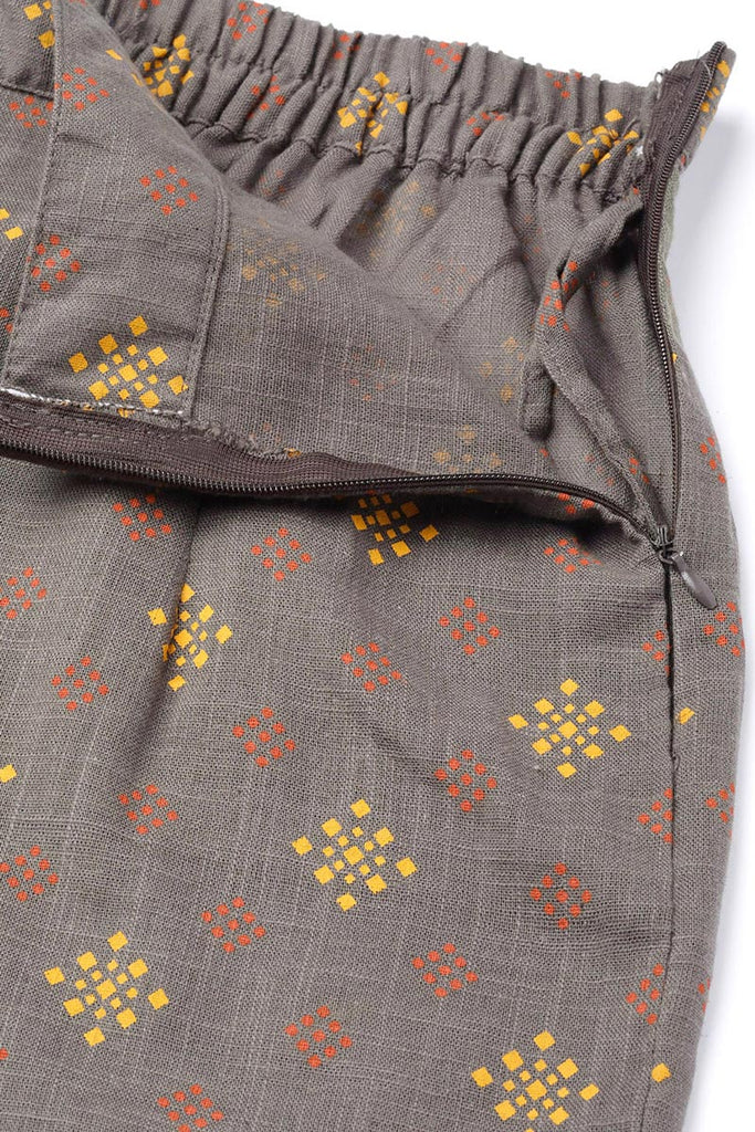 Women's Cotton Printed Kurta & Palazzo Set