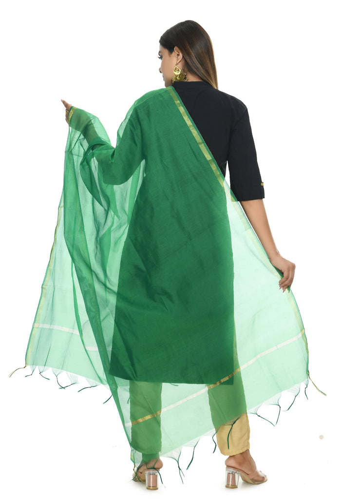 Women's Banarsi Chanderi Piping Dupatta Mfd0026