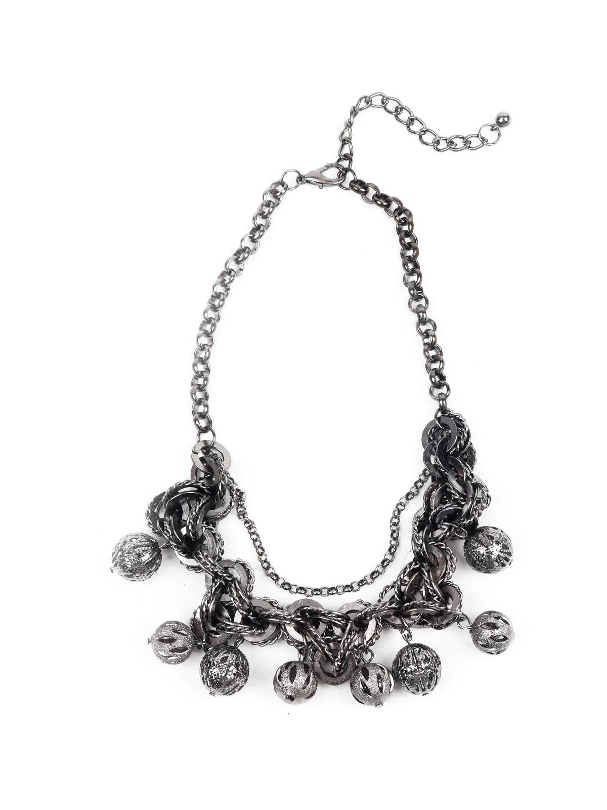 Women's Western Black Choker Necklace - Odette