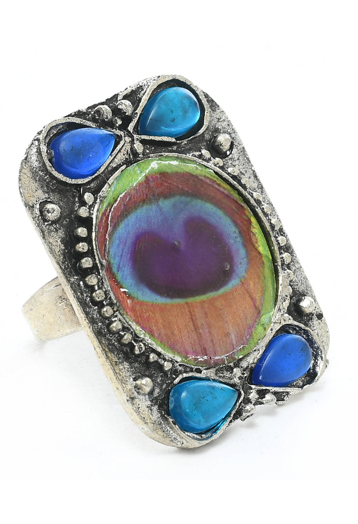 Trendia Peacock wings design Necklace with Ear