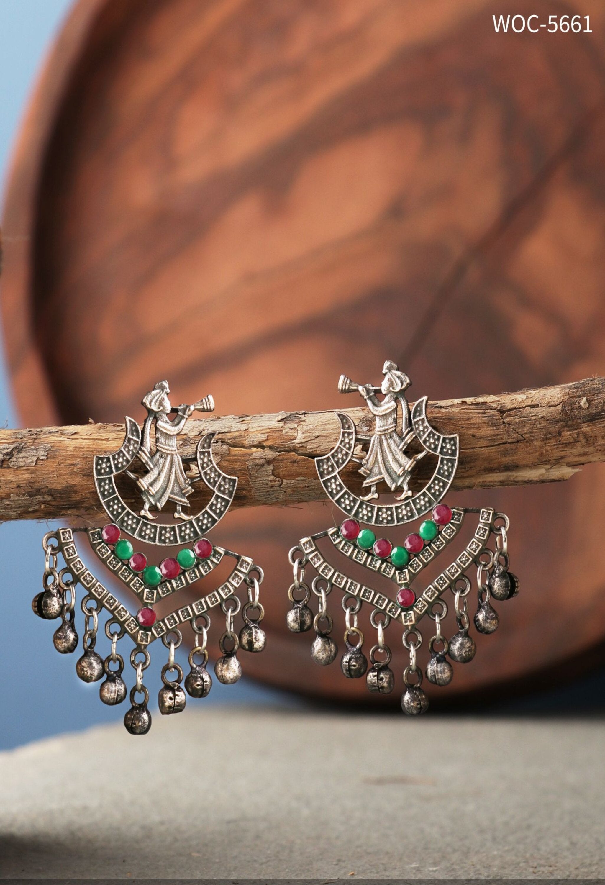 Women's Silver Barrat Earrings - Kamal Johar