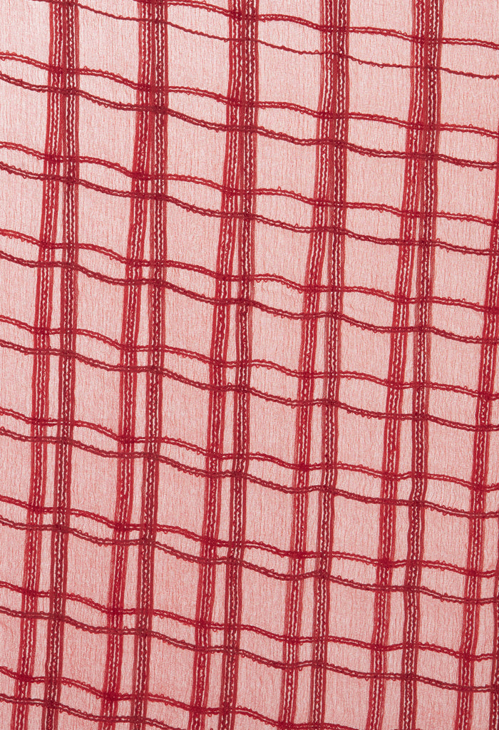 Women's Cotton Square Red Dupatta Mfd0039