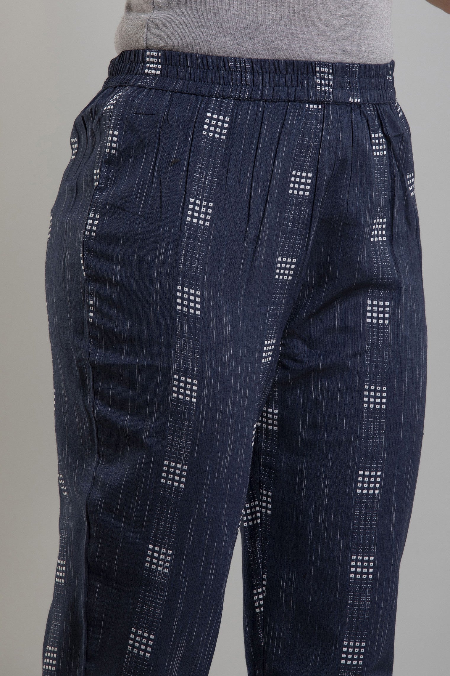 Women's Embroidered Cotton Blend Straight Kurta Pant & Dupatta Set (Blue) - Charu